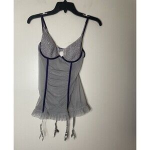 Victoria Secret Very Sexy Collection Lingerie Camisole Lavender Purple 36 B 36B
